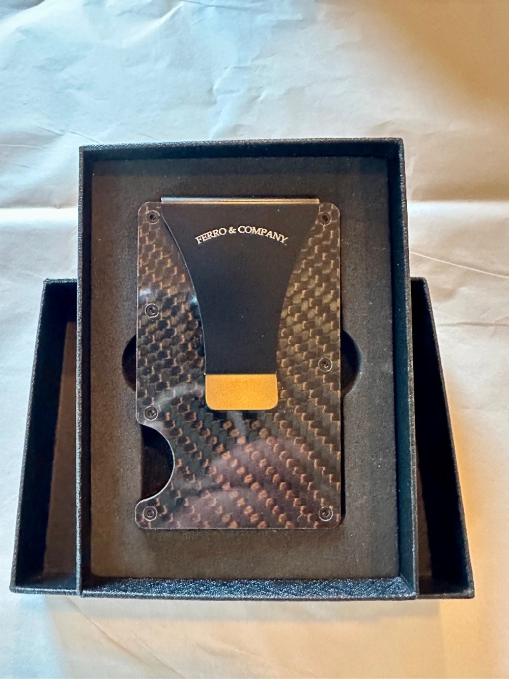 Ferro & Company Carbon Fiber Money Clip Wallet – New